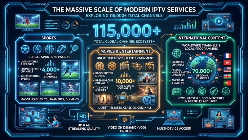 Infographic IPTV Nederland zenderaanbod
