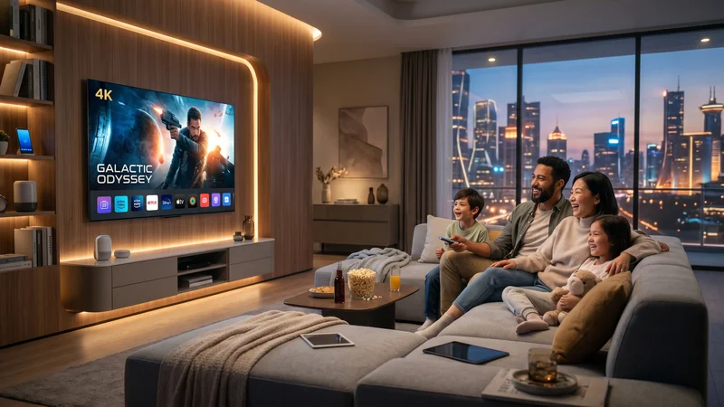 Familie kijkt tv met het Beste IPTV abonnement in 2026