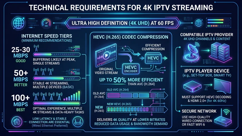 IPTV Nederland technische vereisten infographic 2026