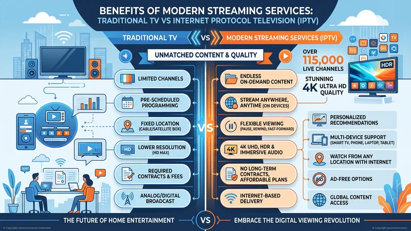 Beste IPTV abonnement infographic zenders