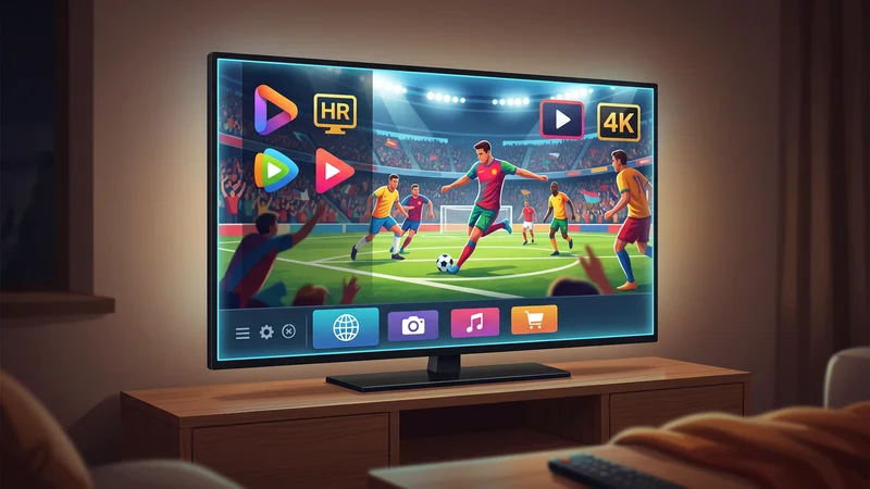 Interface van het Beste IPTV abonnement met live sport en 4K zenders