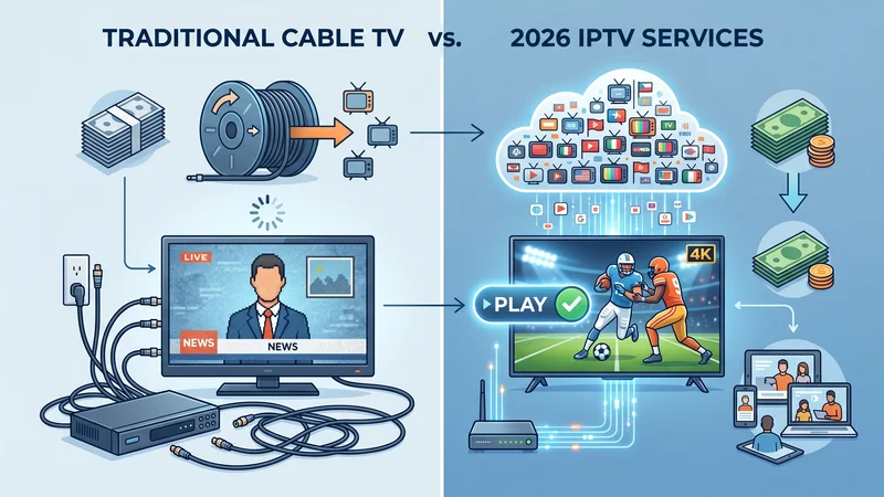 Beste IPTV abonnement infographic installatie