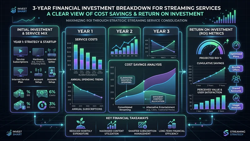 Kostenbesparing met een 3-jarig IPTV abonnement infographic