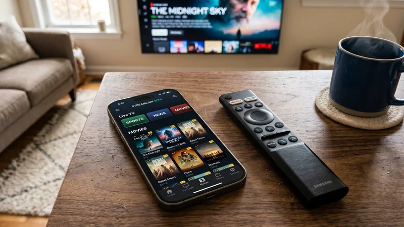 Smartphone en Smart TV remote control voor IPTV applicatie