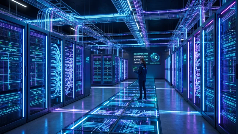 Geavanceerde CDN servers voor 4K streaming